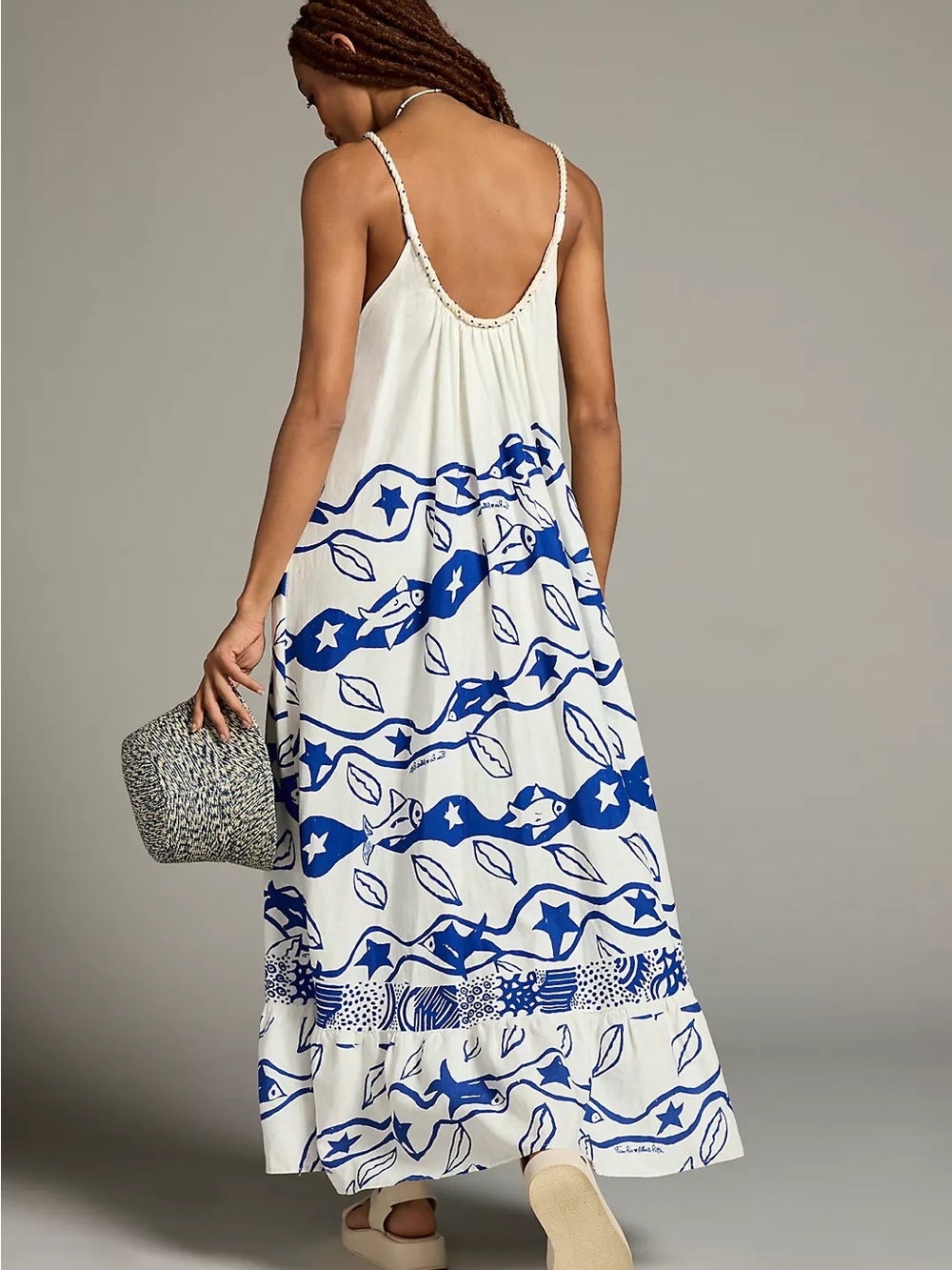 Farm Rio Pitta Waves Scoop-Neck Dress - Picture 2 of 4